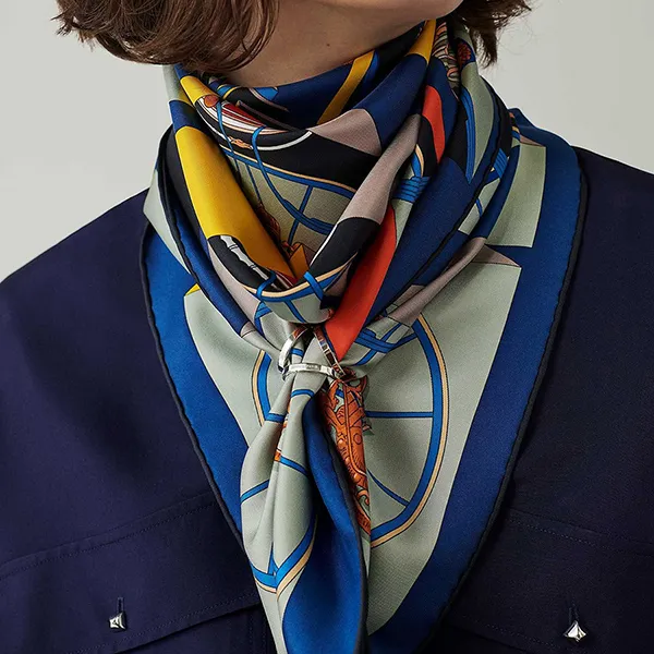 Nhẫn Cài Khăn Nữ Hermès Trio Scarf 90 Ring Màu Bạc - Phụ kiện - Vua Hàng Hiệu