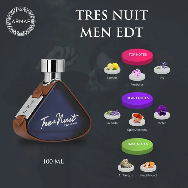 Nước Hoa Nam Armaf Tres Nuit Pour Homme EDP 100ml