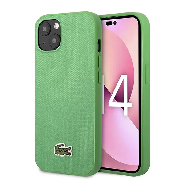 Ốp Điện Thoại Lacoste Hard Case Iconic Petit Pique iPhone 14 LCHCP14SPVCN Màu Xanh Lá