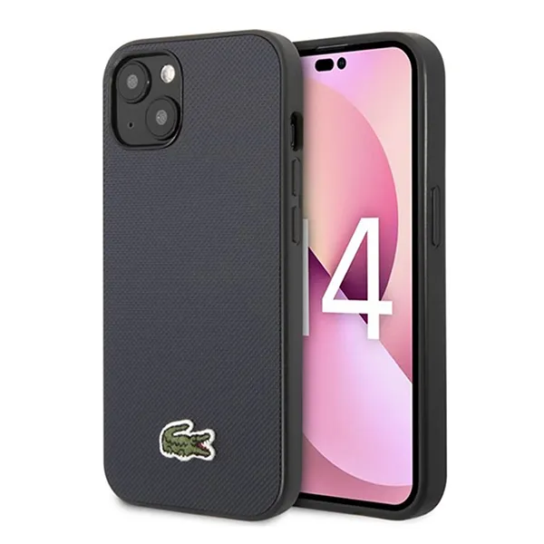 Ốp Điện Thoại Lacoste Hard Case Iconic Petit Pique iPhone 14 Plus LCHCP14MPVCV Màu Xanh Đen