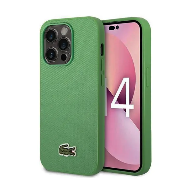 Ốp Điện Thoại Lacoste Hard Case Iconic Petit Pique iPhone 14 Pro LCHCP14LPVCN Màu Xanh Lá - Phụ Kiện Công Nghệ - Vua Hàng Hiệu