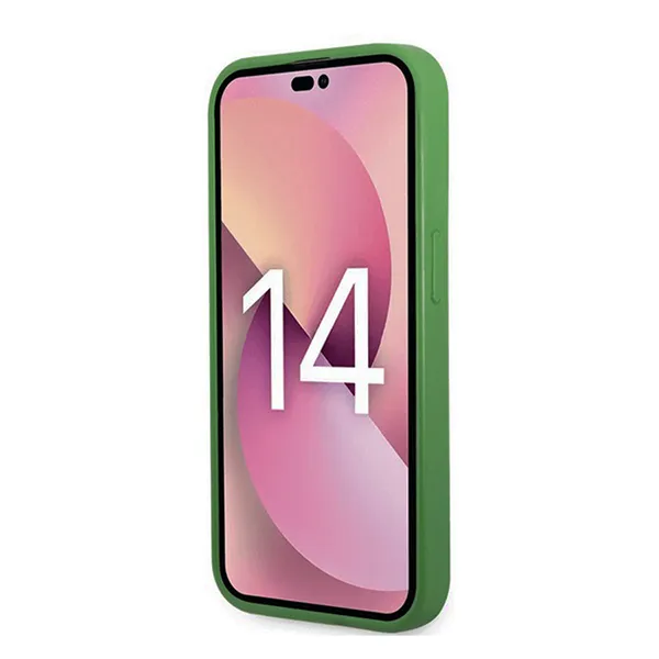 Ốp Điện Thoại Lacoste Hard Case Iconic Petit Pique iPhone 14 Pro Max LCHCP14XPVCN Màu Xanh Lá