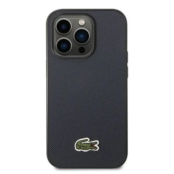 Ốp Điện Thoại Lacoste Hard Case Iconic Petit Pique iPhone 14 Pro Max LCHCP14XPVCV Màu Xanh Đen