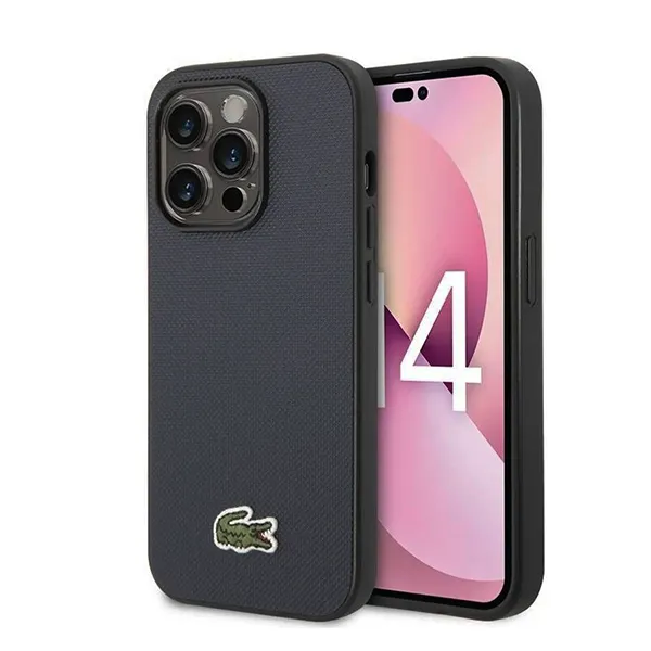 Ốp Điện Thoại Lacoste Hard Case Iconic Petit Pique iPhone 14 Pro Max LCHCP14XPVCV Màu Xanh Đen