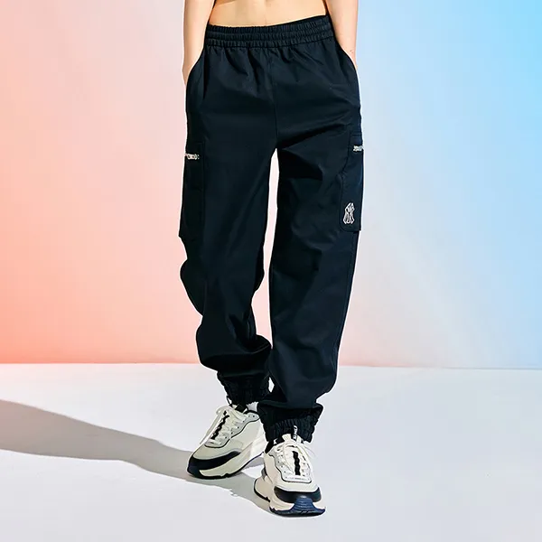 Quần Jogger Nữ MLB Basic Medium Logo Spring Cotton Touch Cargo New York Yankees 3FWPB0231-50BKS Màu Đen