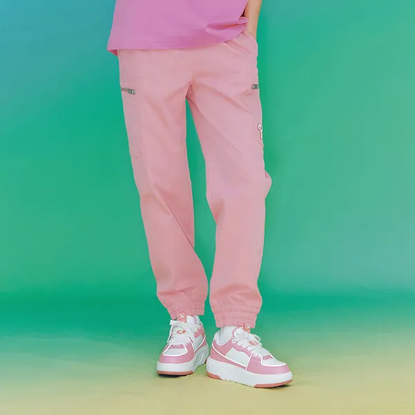 Quần Jogger Nữ MLB Basic Medium Logo Spring Cotton Touch Cargo Philadelphia Phillies 3FWPB0231-10PKL Màu Hồng