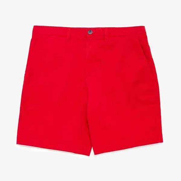 Quần Short Nam Lacoste Regular Fit Cotton Gabardine Bermuda FH9544-51-240 Màu Đỏ Size 30 - 2
