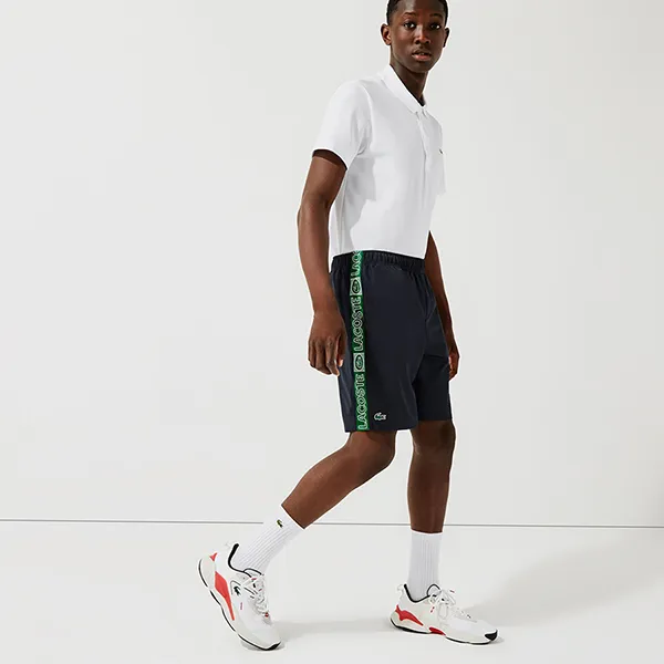 Quần Short Nam Lacoste Sport Branded Side Bands Shorts Màu Xanh Navy - Thời trang - Vua Hàng Hiệu