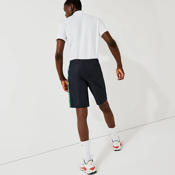 Quần Short Nam Lacoste Sport Branded Side Bands Shorts Màu Xanh Navy - Thời trang - Vua Hàng Hiệu