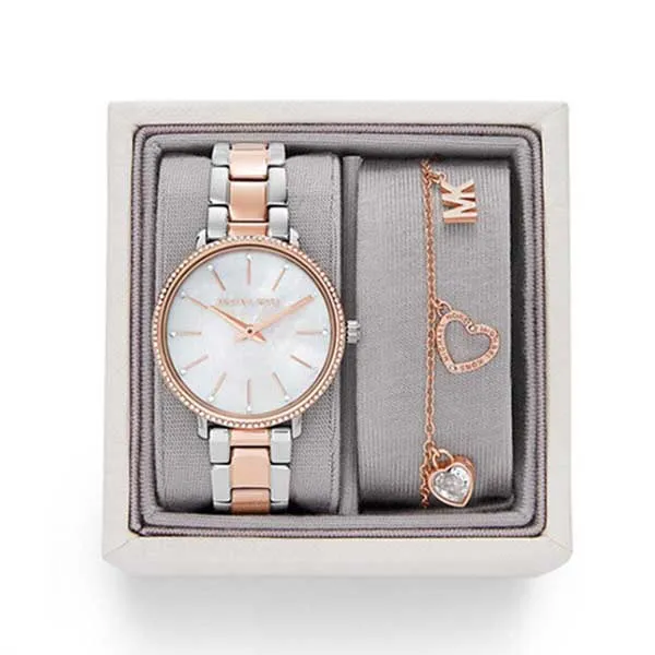 Set Đồng Hồ Nữ Michael Kors Pyper MK1066SET Màu Demi