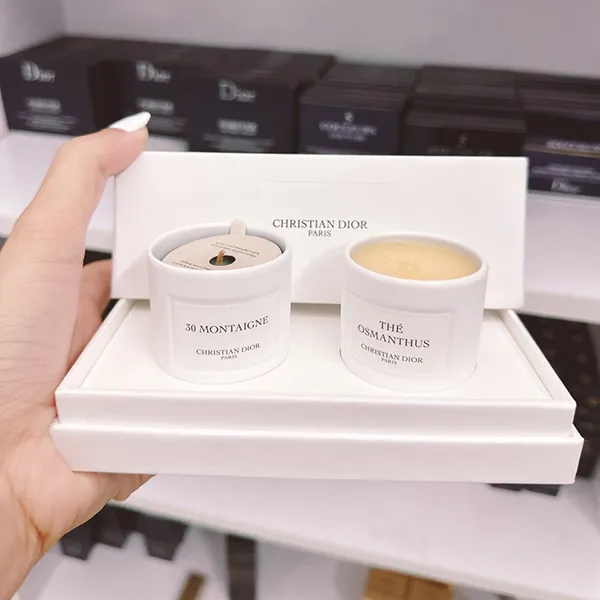Set Nến Thơm Christian Dior Mini Candle 30 Montaigne & The Osmanthus 2 x 35g