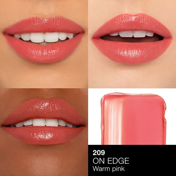 Son Dưỡng Nars Afterglow Sensual Shine Lipstick 209 On Edge Warm Pink Màu Hồng San Hô - 2