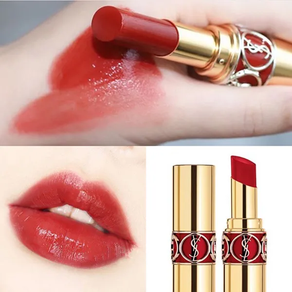 Son Dưỡng Yves Saint Laurent YSL Rouge Volupté Shine 80 Chili Tunique Màu Đỏ Gạch
