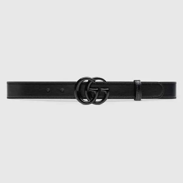 Thắt Lưng Nam Gucci GG Marmont Thin Belt Màu Đen - Thắt lưng - Vua Hàng Hiệu