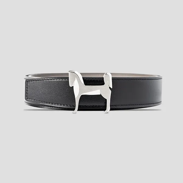 Thắt Lưng Nam Hermès Brushed Palladium Panache RG0233 Màu Đen Size 95