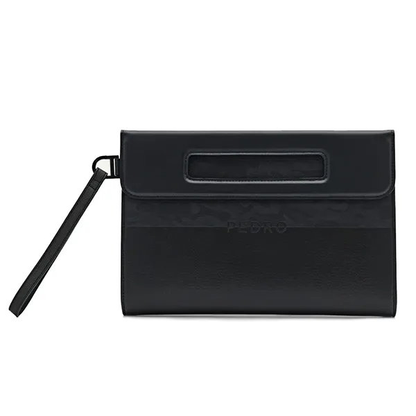 Túi Cầm Tay Nam Pedro Asbel Clutch Bag PM2-45210028 Màu Đen