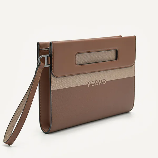 Túi Cầm Tay Nam Pedro Asbel Clutch Bag PM2-45210028 Màu Nâu