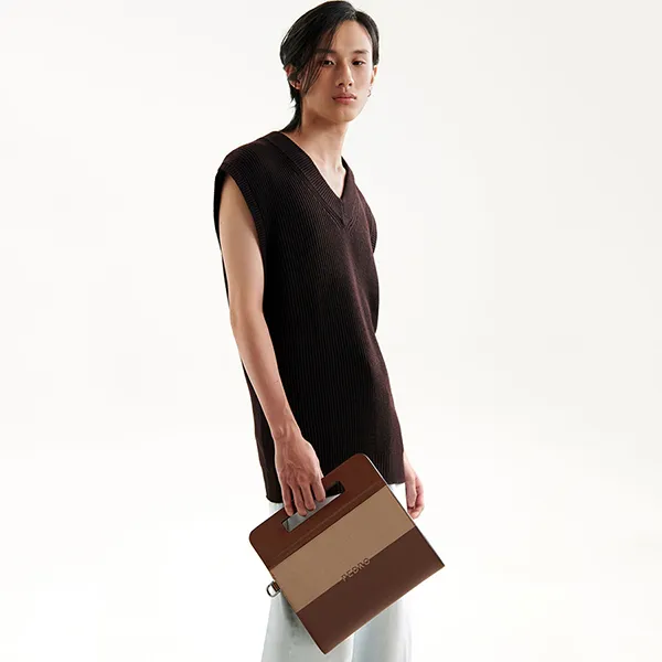 Túi Cầm Tay Nam Pedro Asbel Clutch Bag PM2-45210028 Màu Nâu