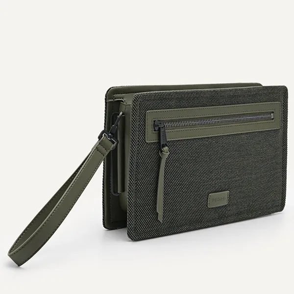 Túi Cầm Tay Nam Pedro Kasten Clutch Bag 45210029 Màu Xanh Xám