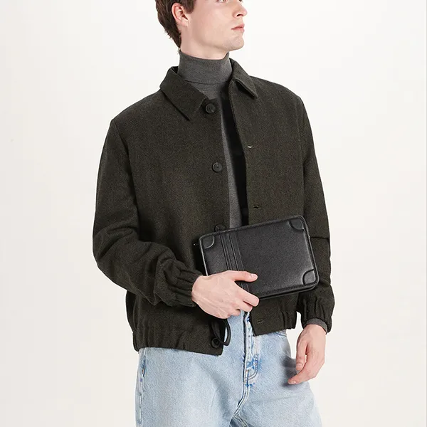 Túi Cầm Tay Nam Pedro Trooper Clutch Bag - Military 46320058 Màu Đen