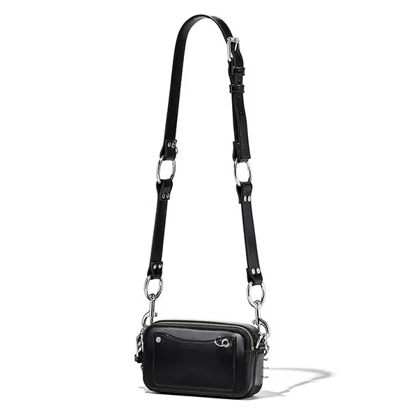 Túi Đeo Chéo Marc Jacobs The Pierced Snapshot Crossbody Bag Màu Đen - Túi xách - Vua Hàng Hiệu