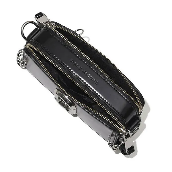 Túi Đeo Chéo Marc Jacobs The Pierced Snapshot Crossbody Bag Màu Đen - Túi xách - Vua Hàng Hiệu