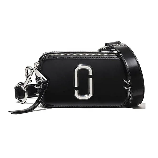 Túi Đeo Chéo Marc Jacobs The Pierced Snapshot Crossbody Bag Màu Đen - Túi xách - Vua Hàng Hiệu