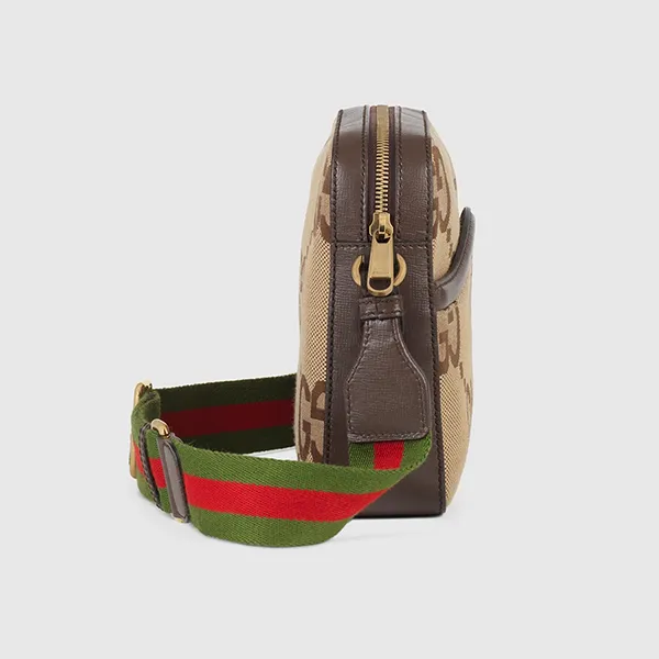Túi Đeo Chéo Nam Gucci Jumbo GG Messenger Bag Màu Nâu Be - Túi xách - Vua Hàng Hiệu