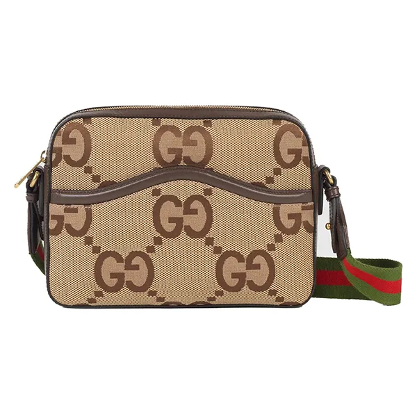 Túi Đeo Chéo Nam Gucci Jumbo GG Messenger Bag Màu Nâu Be - Túi xách - Vua Hàng Hiệu