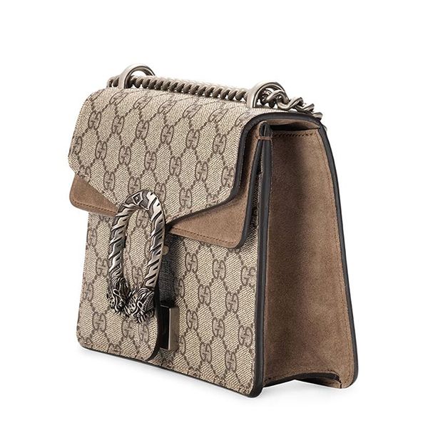 Túi Đeo Chéo Nữ Gucci Dionysus GG Supreme Mini Bag Màu Nâu - 3