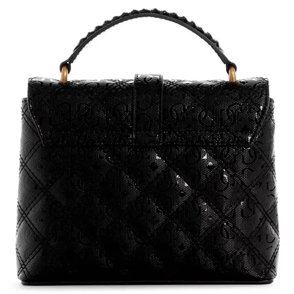 Túi Đeo Chéo Nữ Guess Gaia Mini Top Handle Flap Màu Đen - Túi xách - Vua Hàng Hiệu