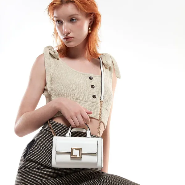 Túi Đeo Chéo Nữ Lyn Carolina Xs Tote Bags LL23FBF012 Màu Trắng