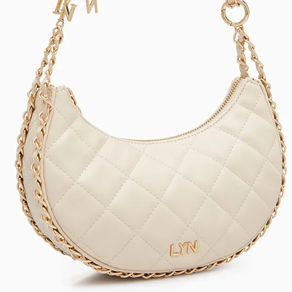 Túi Đeo Chéo Nữ Lyn Luca Crossbody Bags LL23SBF304 Màu Trắng Kem