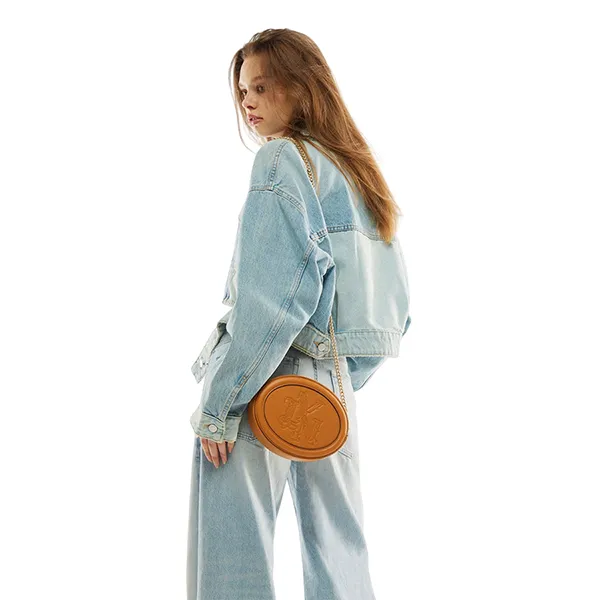 Túi Đeo Chéo Nữ Lyn Rocco S Crossbody Bags LL23FBF043 Màu Nâu