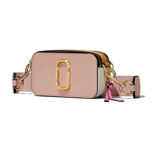 Túi Đeo Chéo Nữ Marc Jacobs The Color Block Snapshot Crossbody Bag In Rose Multi Màu Hồng Nâu
