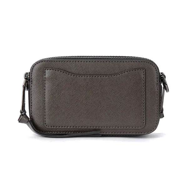 Marc Jacobs The Snapshot Dtm Ink Grey Leather Camera Bag in Grey