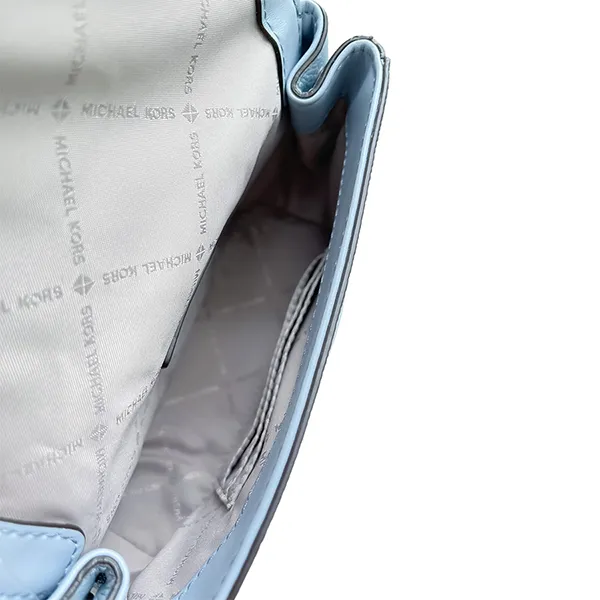 Túi Đeo Chéo Nữ Michael Kors MK Montgomery Crossbody Bag Màu Xanh Baby