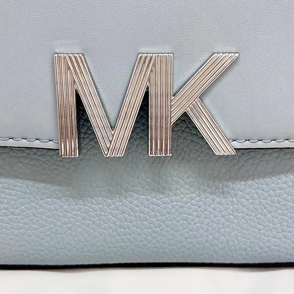 Túi Đeo Chéo Nữ Michael Kors MK Montgomery Crossbody Bag Màu Xanh Baby