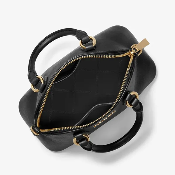 Túi Đeo Chéo Nữ Michael Kors MK Veronica Extra-Small Logo Crossbody Bag 32S3G6VC0L Màu Đen