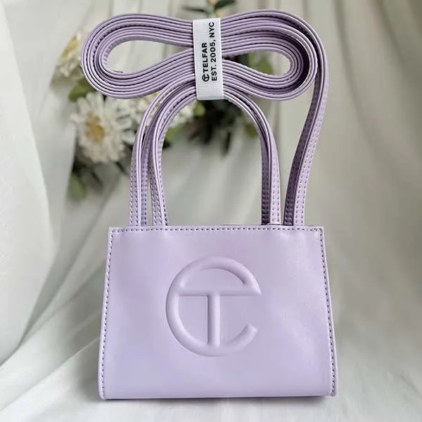 Túi Đeo Chéo Nữ Telfar Small Lavender Shopping Bag Màu Tím