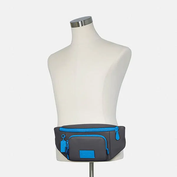 Túi Đeo Hông Nam Coach Track Belt Bag C5301 Màu Xanh Xám - Túi xách - Vua Hàng Hiệu
