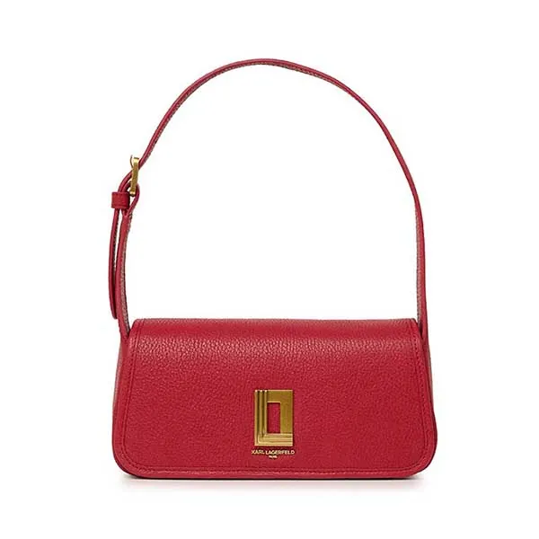 Túi Đeo Vai Nữ Karl Lagerfeld Lyon Demi Shoulder Bag Màu Đỏ