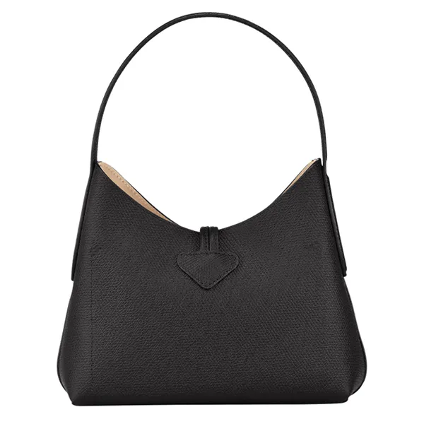 Túi Đeo Vai Nữ Longchamp Roseau Hobo Bag S 10152HPN001 Màu Đen - Túi xách - Vua Hàng Hiệu