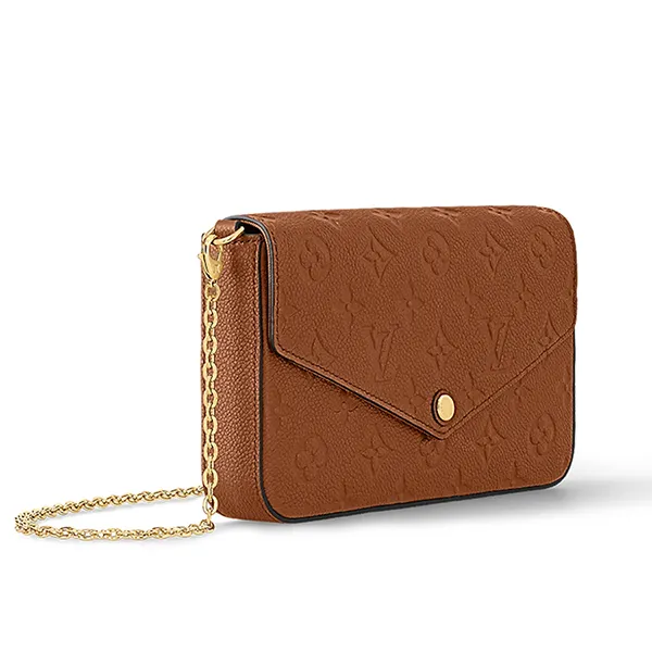 Túi Đeo Vai Nữ Louis Vuitton LV Félicie Pochette M81531 Màu Nâu