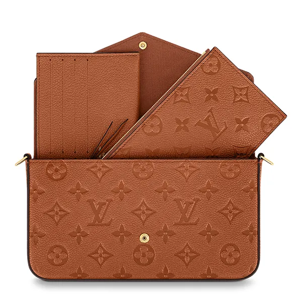 Túi Đeo Vai Nữ Louis Vuitton LV Félicie Pochette M81531 Màu Nâu