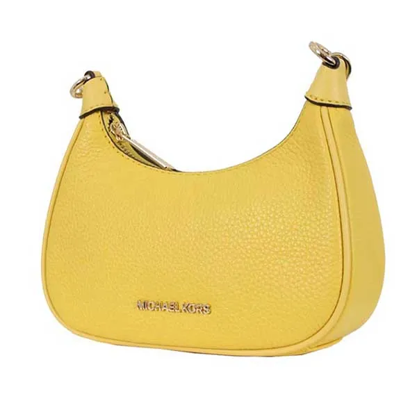 Túi Đeo Vai Nữ Michael Kors MK Zip Mini Cora 35R3G4CC5L Màu Vàng - Túi xách - Vua Hàng Hiệu