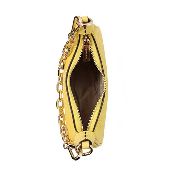Túi Đeo Vai Nữ Michael Kors MK Zip Mini Cora 35R3G4CC5L Màu Vàng - Túi xách - Vua Hàng Hiệu