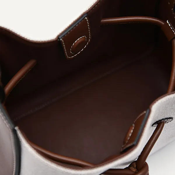 Túi Đeo Vai Nữ Pedro Bucket Bag Multi 15210015 Màu Nâu Ghi