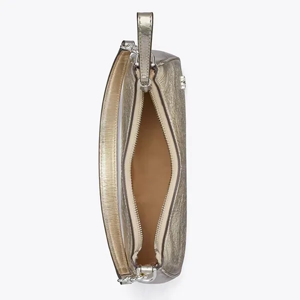Túi Đeo Vai Nữ Tory Burch 151 Mercer Metallic Small Crescent Bag 135716 Màu Vàng Kim - Túi xách - Vua Hàng Hiệu
