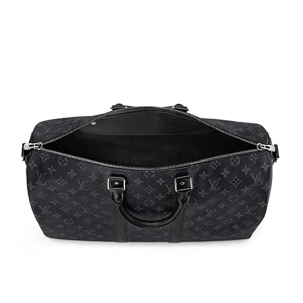 Túi Đựng Đồ Nam Louis Vuitton LV Keepall Bandouliere Bag 45 M40569 Màu Đen Xám - Túi xách - Vua Hàng Hiệu